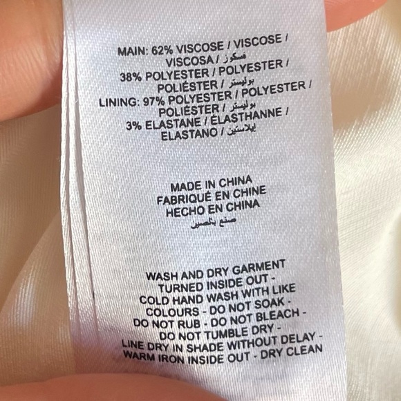 Significant Other Lucile Bridal Strapless Satin Gown with Train Bone White 4, S - Picture 15 of 16